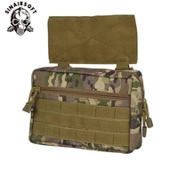 tactical drop pouch 1000d nylon molle vest pouch utility waist bag sub abdominal pouch for jpc cpc avs vest mini chest rig bag