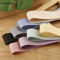 kewgarden wholesale wave pattern polyester cotton ribbon 1 1 12 58 16 25 40mm diy hairbow accessories handmade tape 20 yard