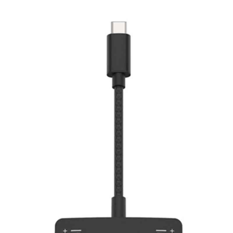 

XX9A Convenient Type-C to 3.5mm Headphone Jack Adapter Live Broadcast USB-C Sound Card Microphone Jack for Phone
