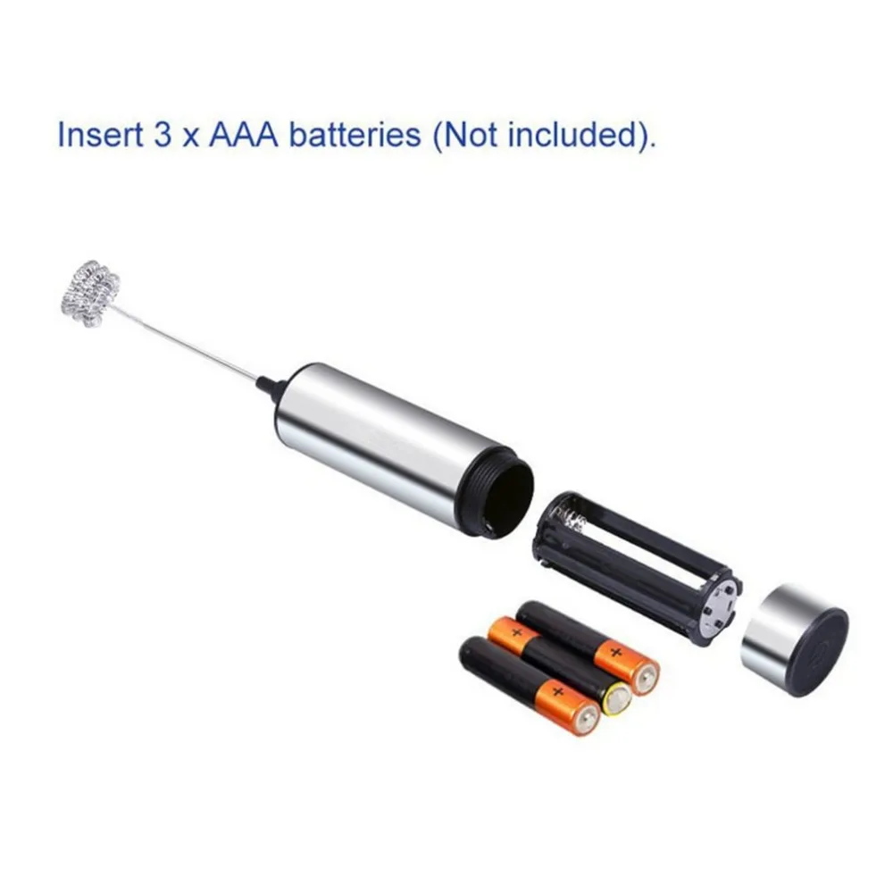 Электрический ручной вспениватель молока пенообразователь миксер для кофе