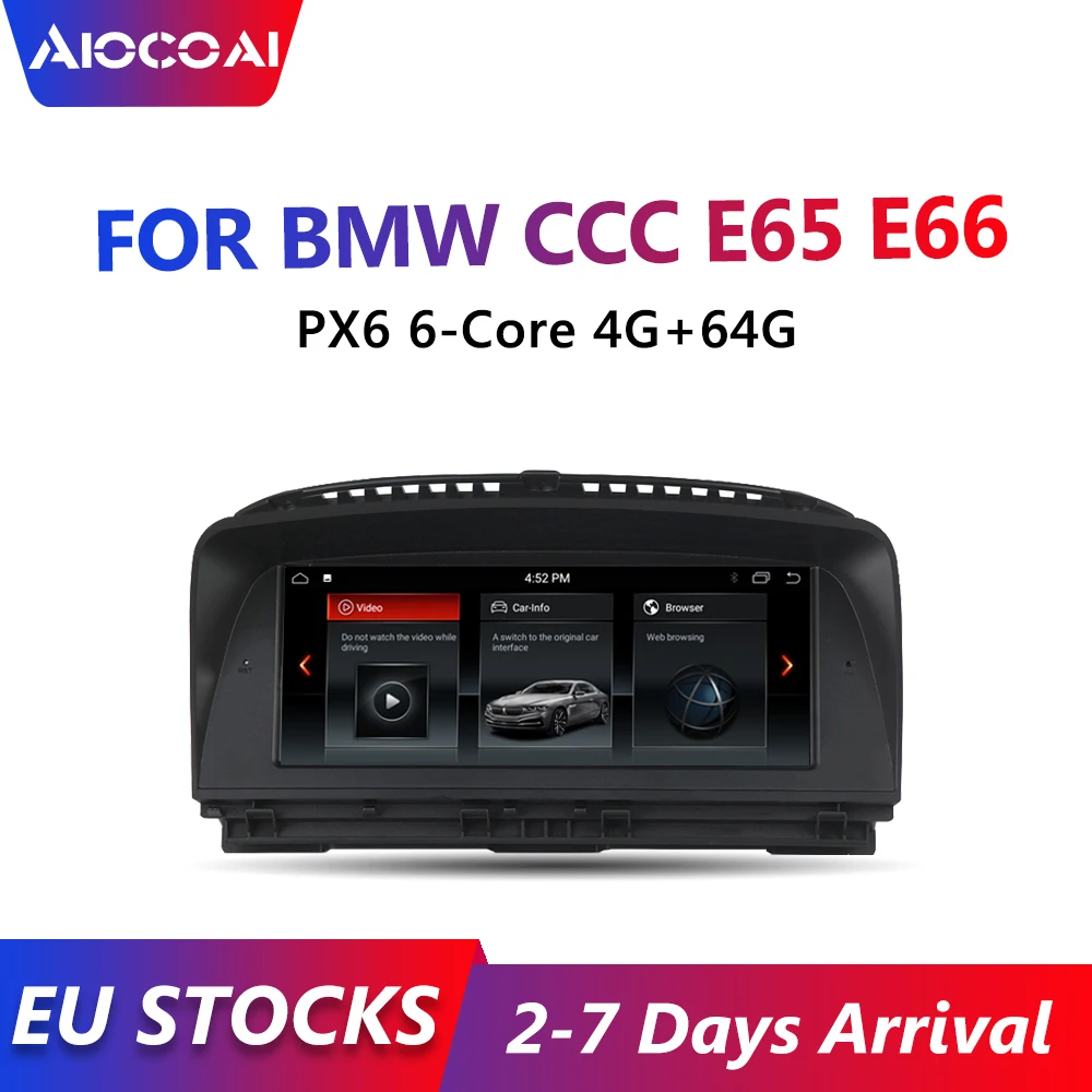 8 &quotAndroid 9 6 ядерный 4G + 64G IPS автомобильный мультимедиа для BMW E65 E66 7 серии Bluetooth GPS