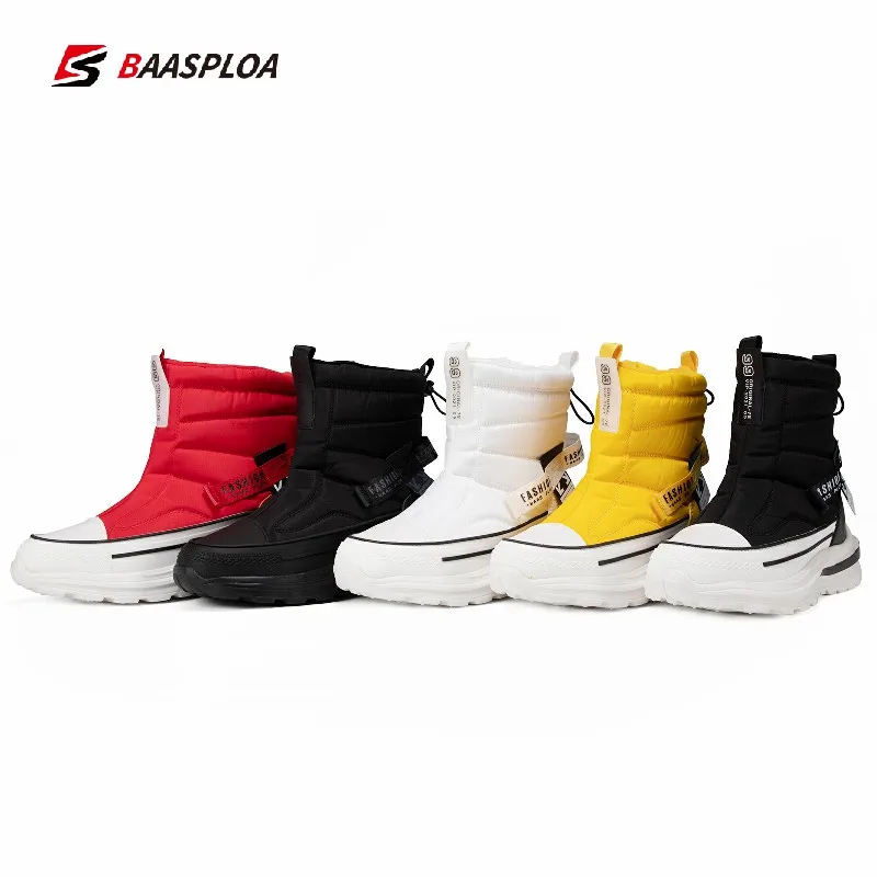 Baasploa Winter Shoes Women Boot Cotton Shoes For Female Non-slip Snow Boots High gang thick-soled Comfortable Female Shoes 2022