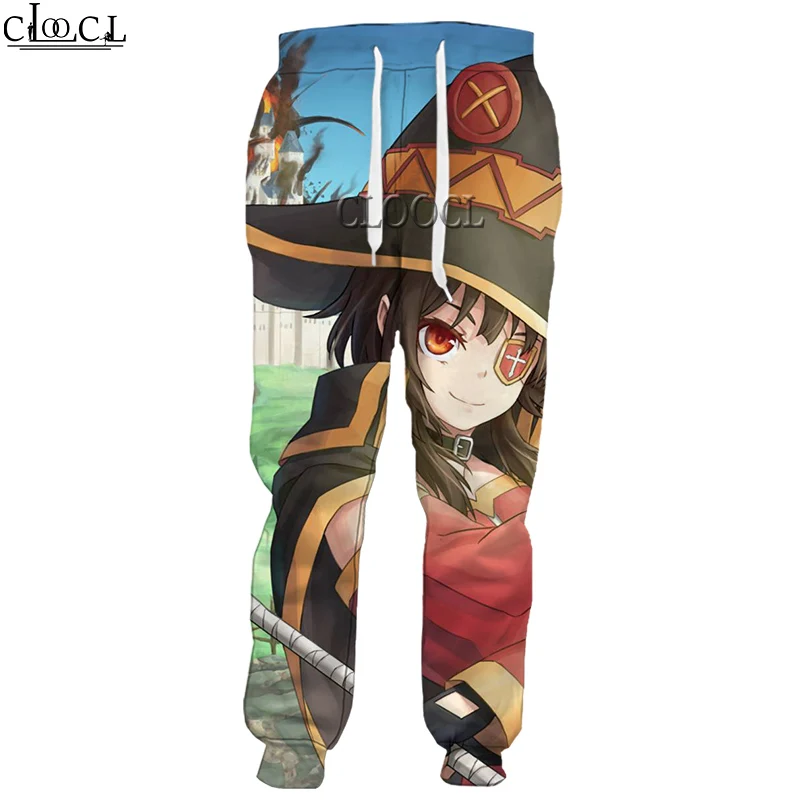 

HX Classic Anime Girl Megumin Konosuba 3D Print Men Women Pants Harajuku Unisex Sweatpants Hip Hop Casual Trousers Drop Shipping