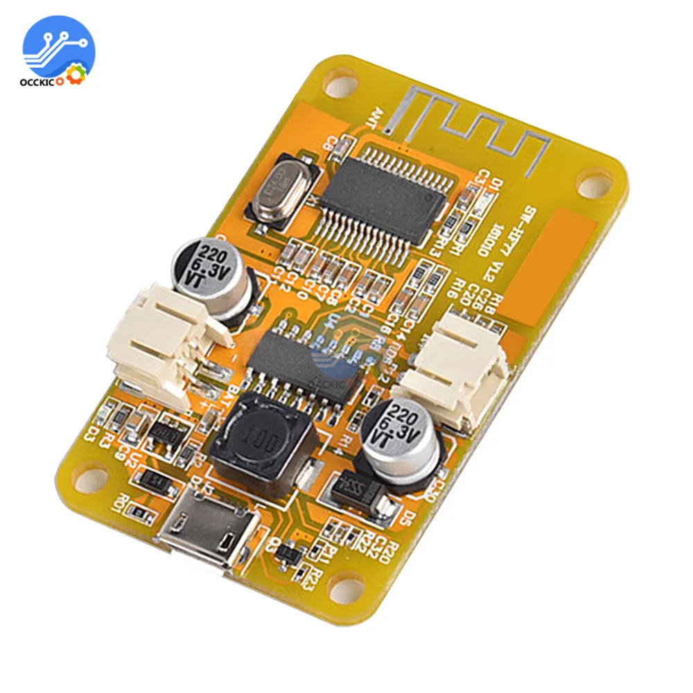 Bluetooth цифровая аудио Плата одноканального усилителя 6 Вт Micro USB мощность DIY Bluetooth Динамик Приемник звук музыкальная доска