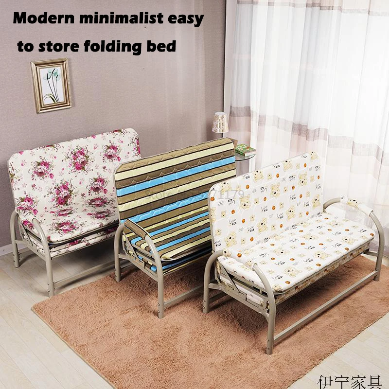 Портативная складная односпальная кровать офисный диван шезлонг обеденный