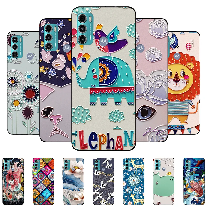 

3D Relief Case For Moto G60 Case Phone Cover For Motorola Moto G60 Silicone Soft Cute Back Case for MotoG60 Fundas G 60 2021