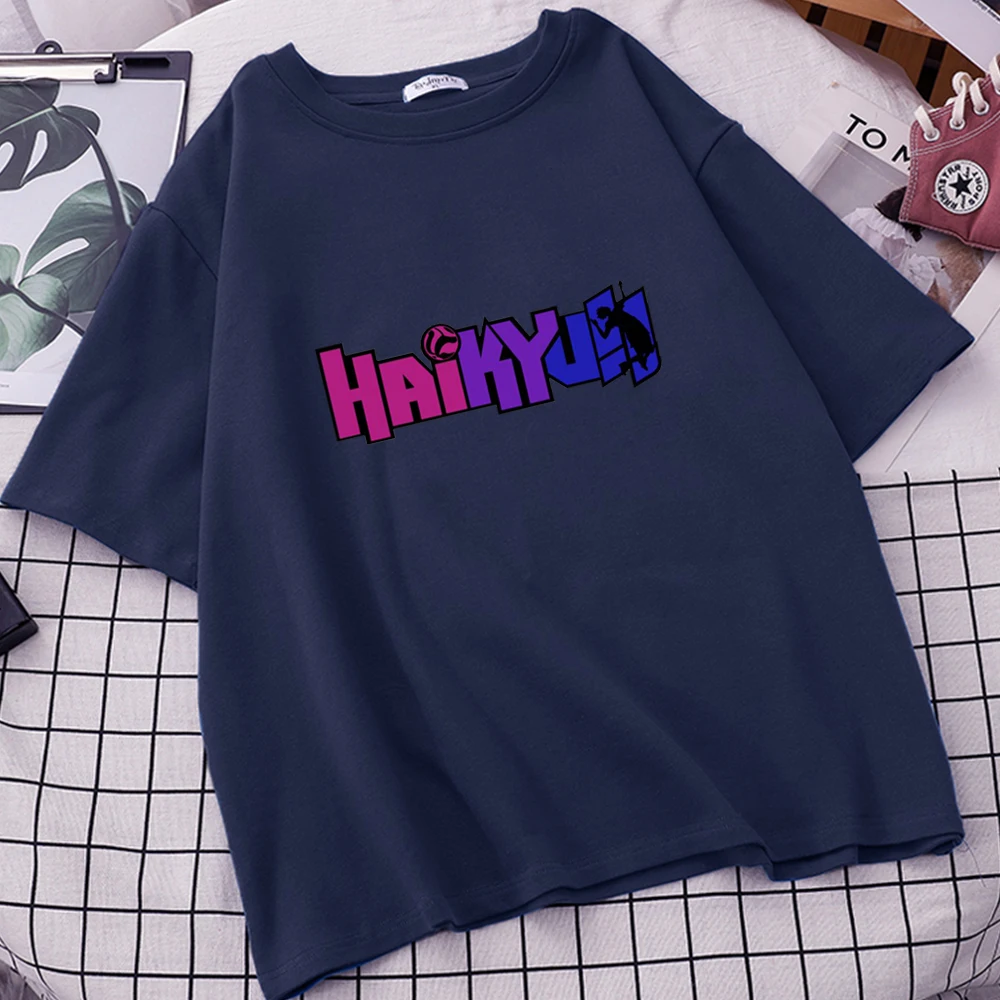 

Women Haikyuu Anime Tshirts Fly High School Tsshirt High Quality Design Oversized T Shirts Camisetas Mujer Short Sleeve Tees