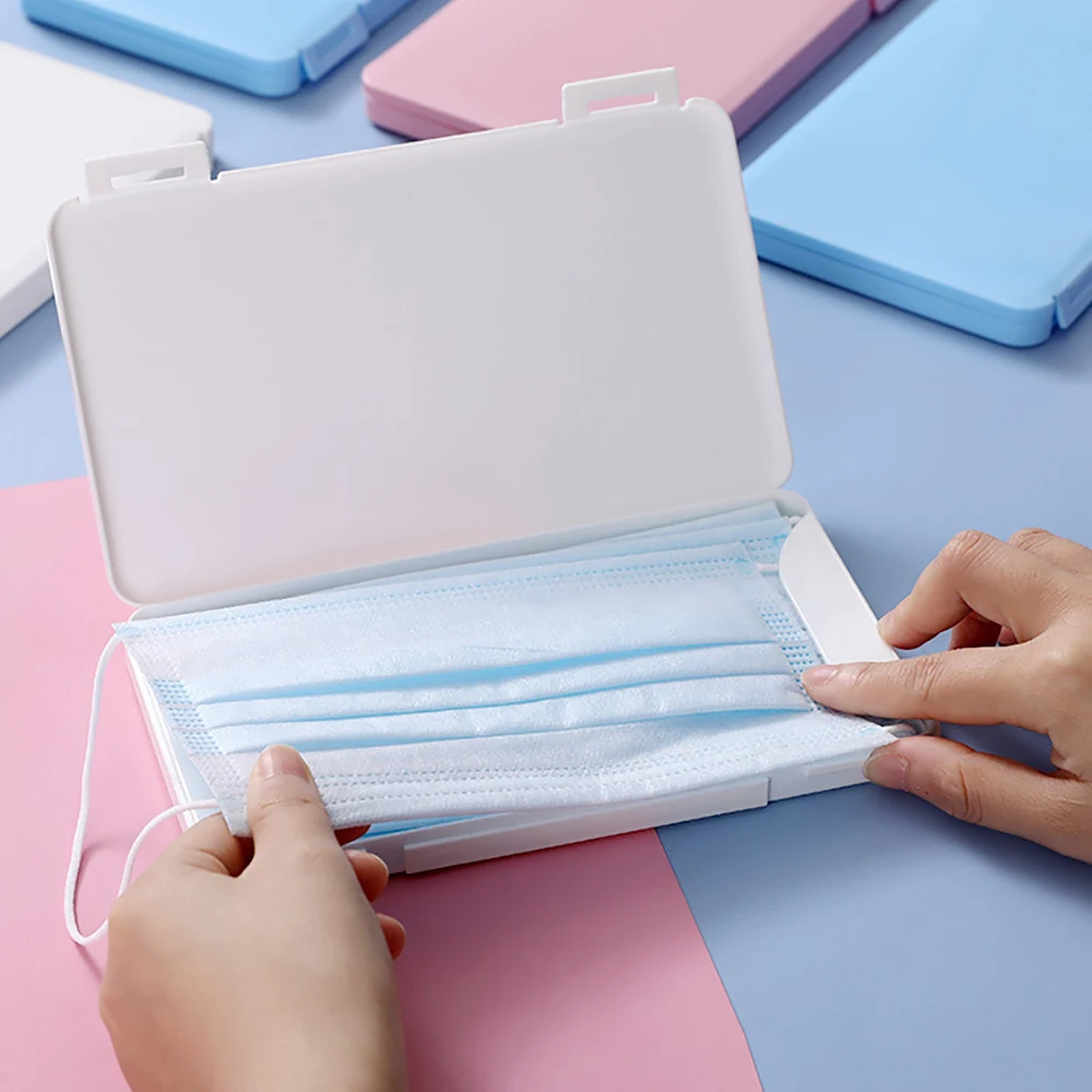1pcs Portable Mask Organizer Case Disposable Face Masks Container Storage Box | Дом и сад