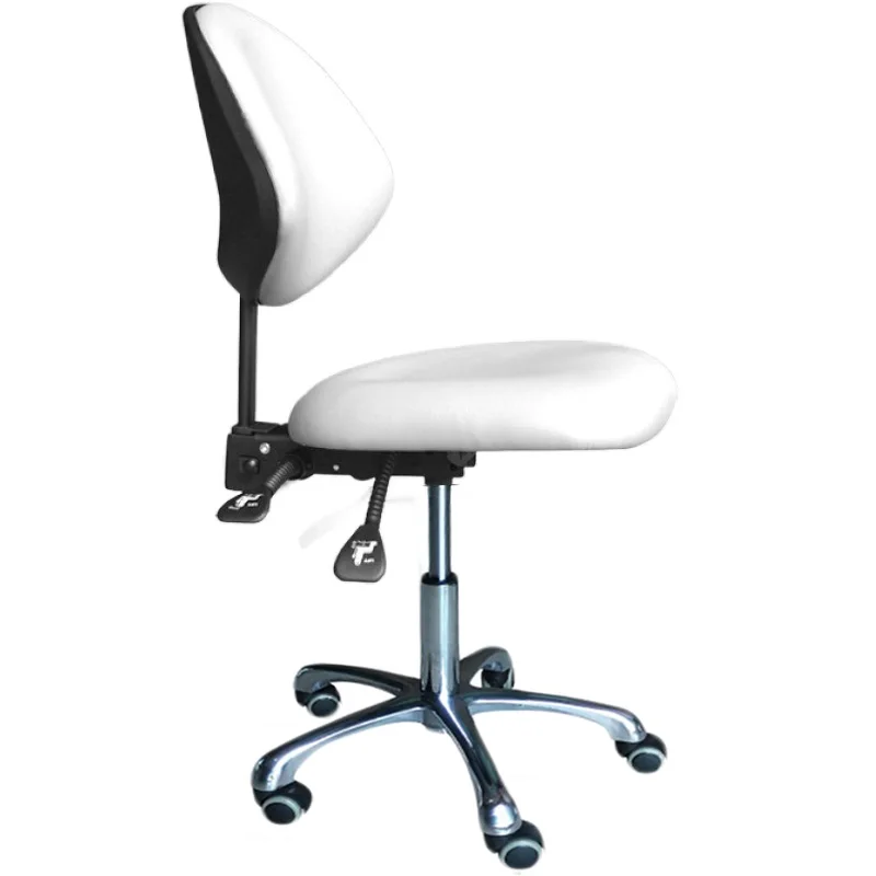 

Hydraulic Adjustable Rolling Stool Office Chair Back Support for Dentist Doctor Medical Salon Spa Tattoo Equipment