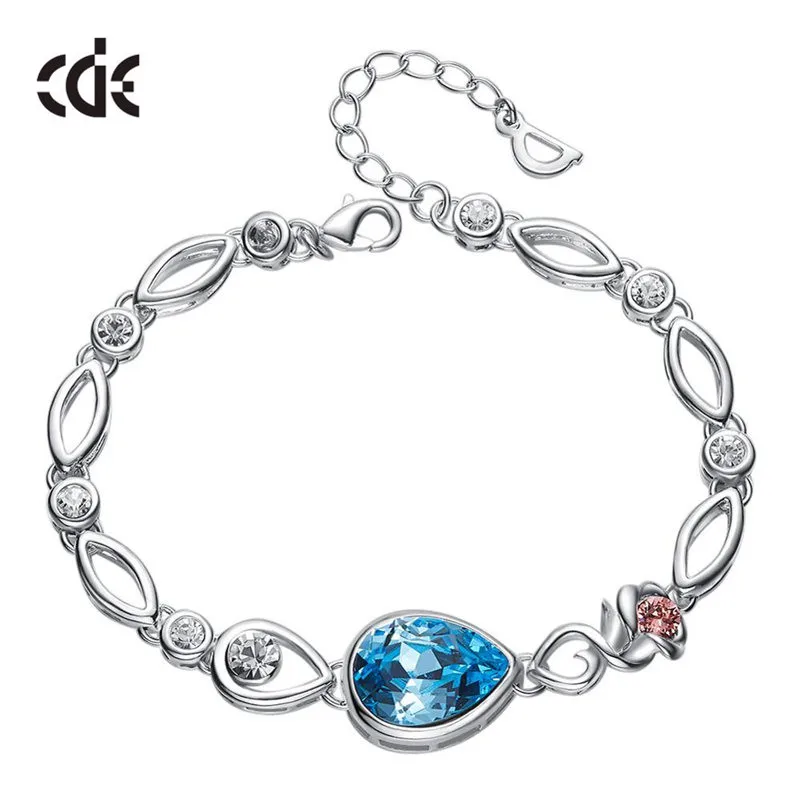 CDE браслеты и украшенные кристаллами ювелирные изделия подвеска в форме цветка