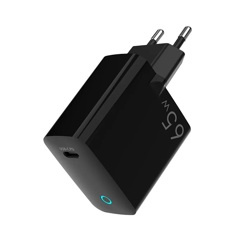 

65W gallium nitride charger PD fast charging mobile phone charger charging head notebook Gan European gallium nitride charger
