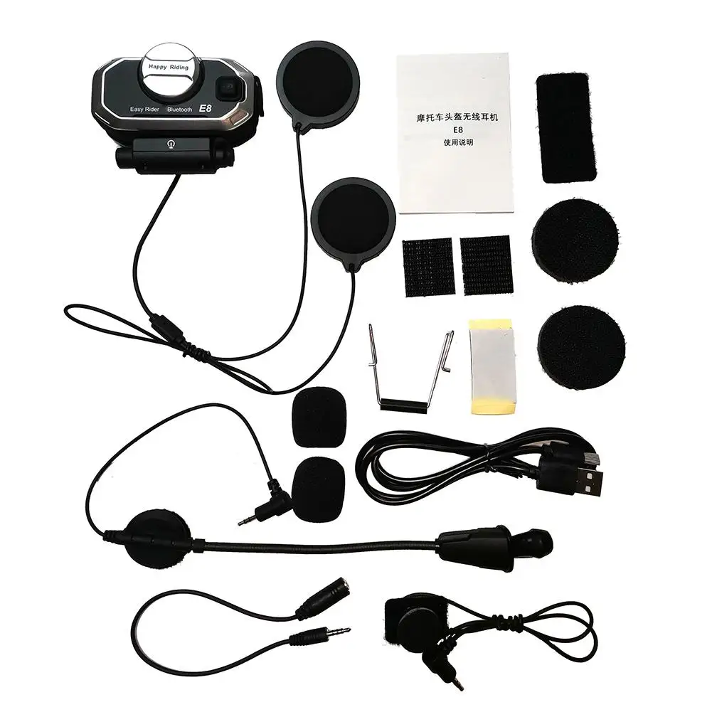 

Earphones Motorcycle Hands-free Bluetooth V5.0 Helmet FM Headphone Music Stereo Earphone