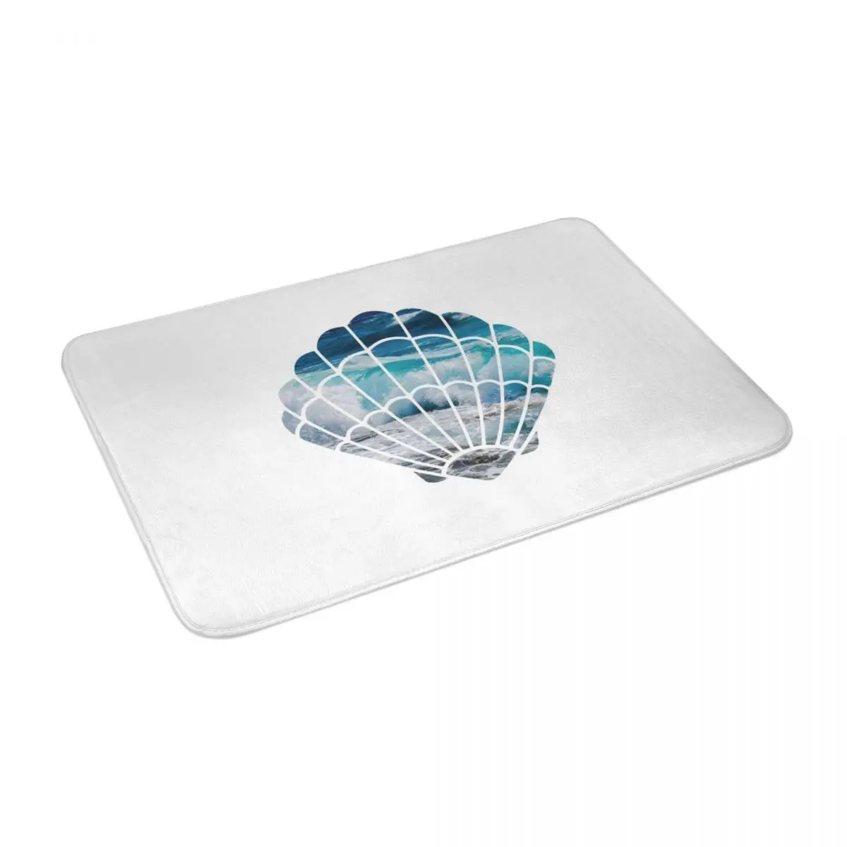 Морской пляжный Придверный коврик ковер из полиэстера нескользящий напольный