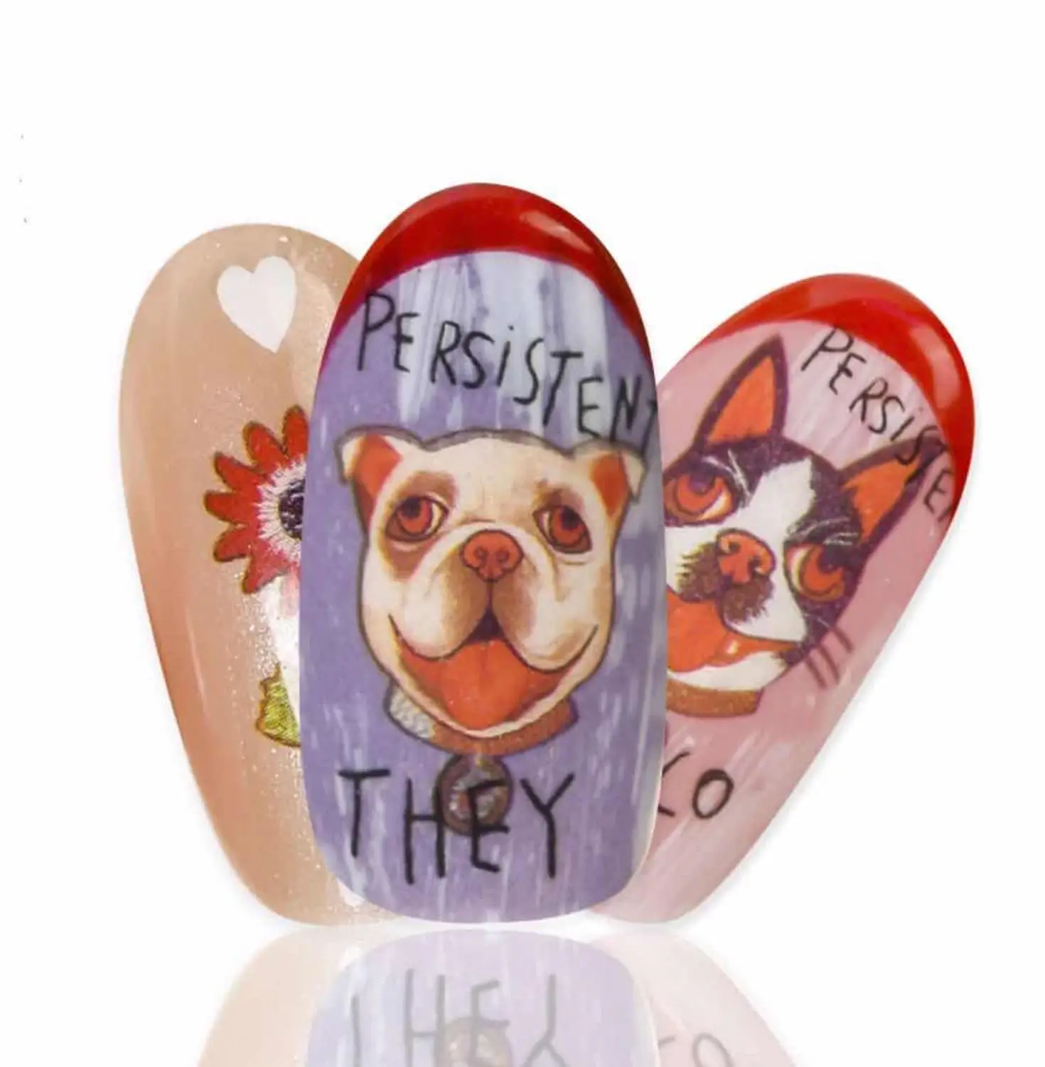 2020 DIY 3D водостойкая наклейка для ногтей милый мультяшный Японский цветок Милая