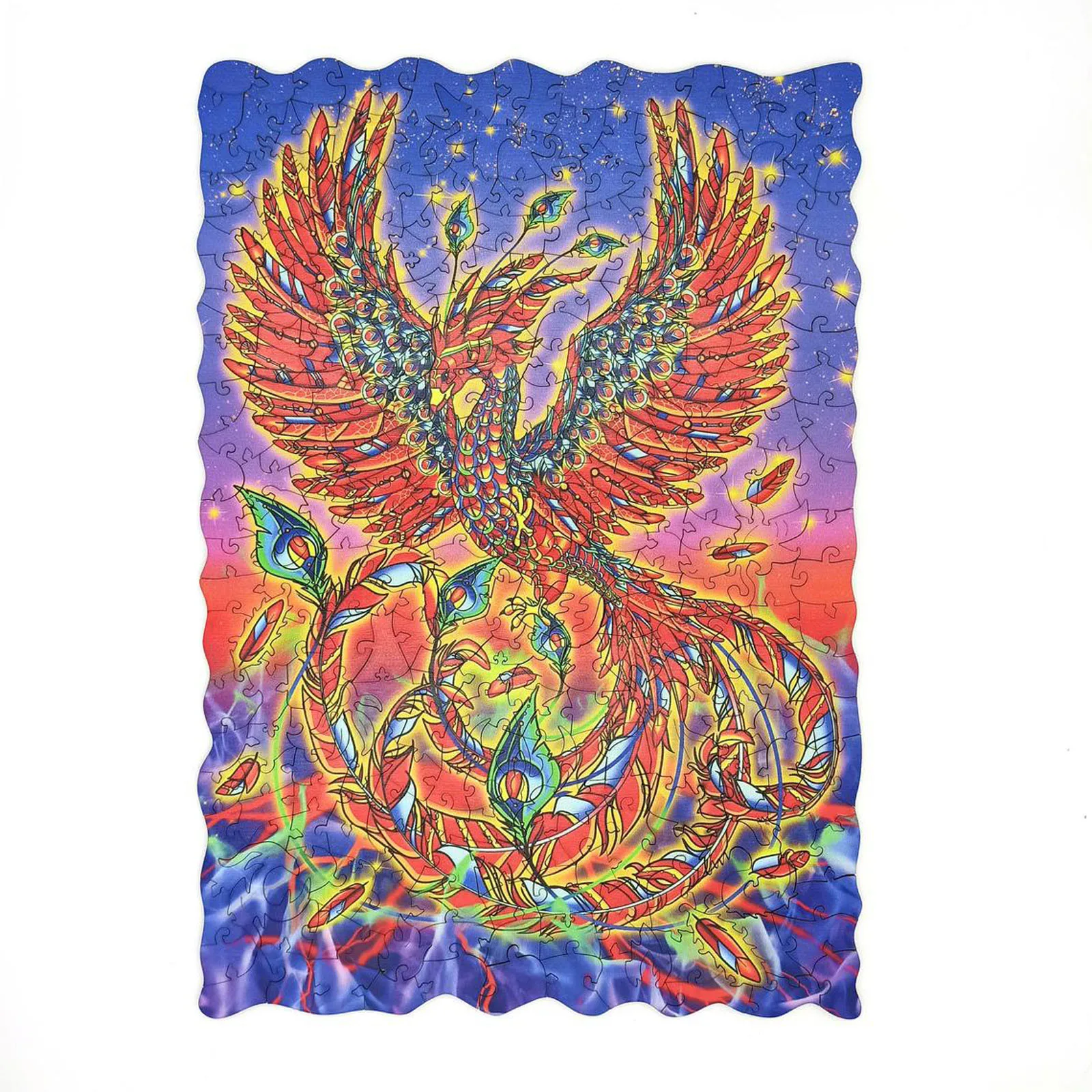 

Phoenix Shape Building Block DIY High Quality Toy Wooden Jigsaw Puzzle 2021 Best Gift for Adult Children Educational Puzzle Game