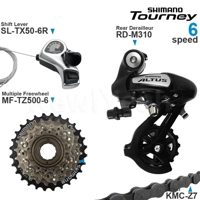 Переключатель передач SHIMANO TOURNEY 3x6 3x 7 скоростей включает переключатели TX50 M310