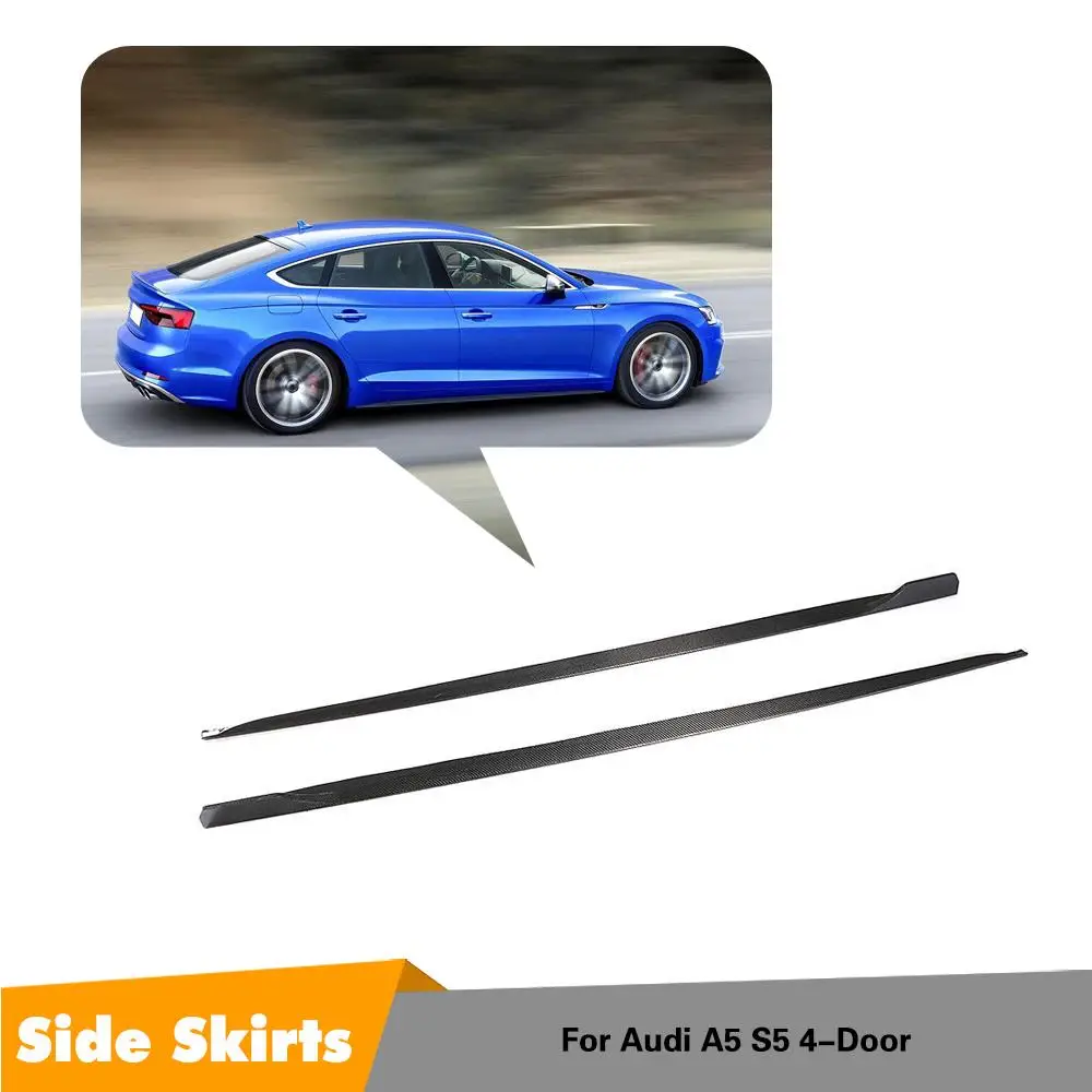 Боковые юбки из углеродного волокна для Audi A5 Sline S5 4 двери крыло фартуки 2018