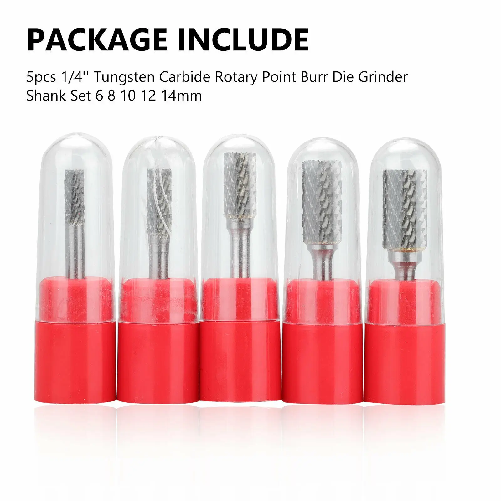 

Burr Die Grinder Shank Rotary Point Burr Set 6-14mm Polishing Engraving