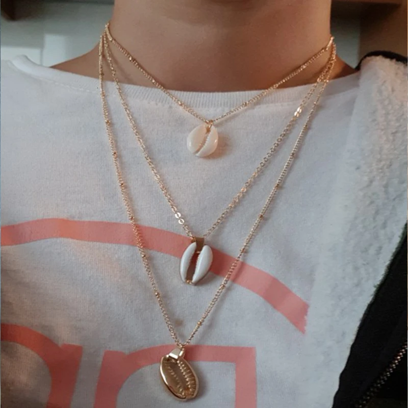 Женское Ожерелье в стиле бохо JOUVAL многослойное ожерелье из сплава с подвеской