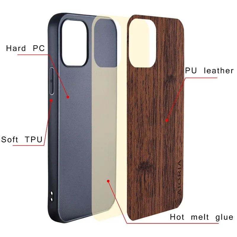 Чехол для Samsung Galaxy S21 Ultra Plus FE 5G funda бамбуковый деревянный кожаный чехол с рисунком