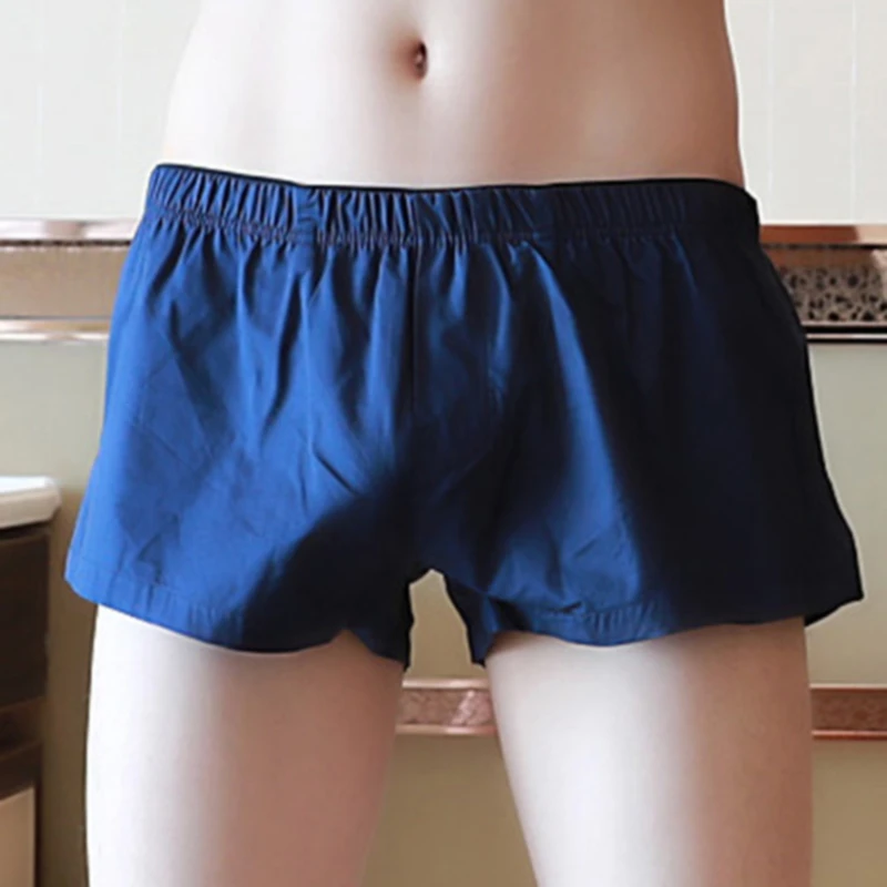 

Summer Men Solid Color Elastic Waist Leisure Loose Shorts Breathable Quick Drying Casual Short Pants