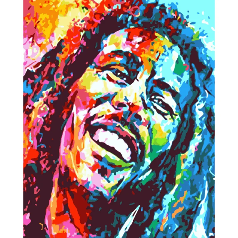 

Color paintings of people through numbers, paintings of adults with digital pictures on canvas, through digital home decoration