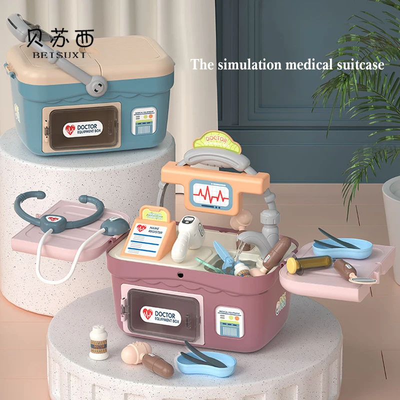 

Новинка 2022, детская медицинская игрушка, имитация доктора, комплект для ролевых игр, инструменты для медсестер в больнице, Обучающие игрушк...