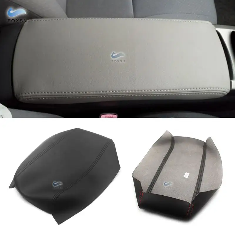 For Toyota Prius 2004 2005 2006 2007 2008 Microfiber Leather Car Styling Center Armrest Console Lid Box Cover Trim