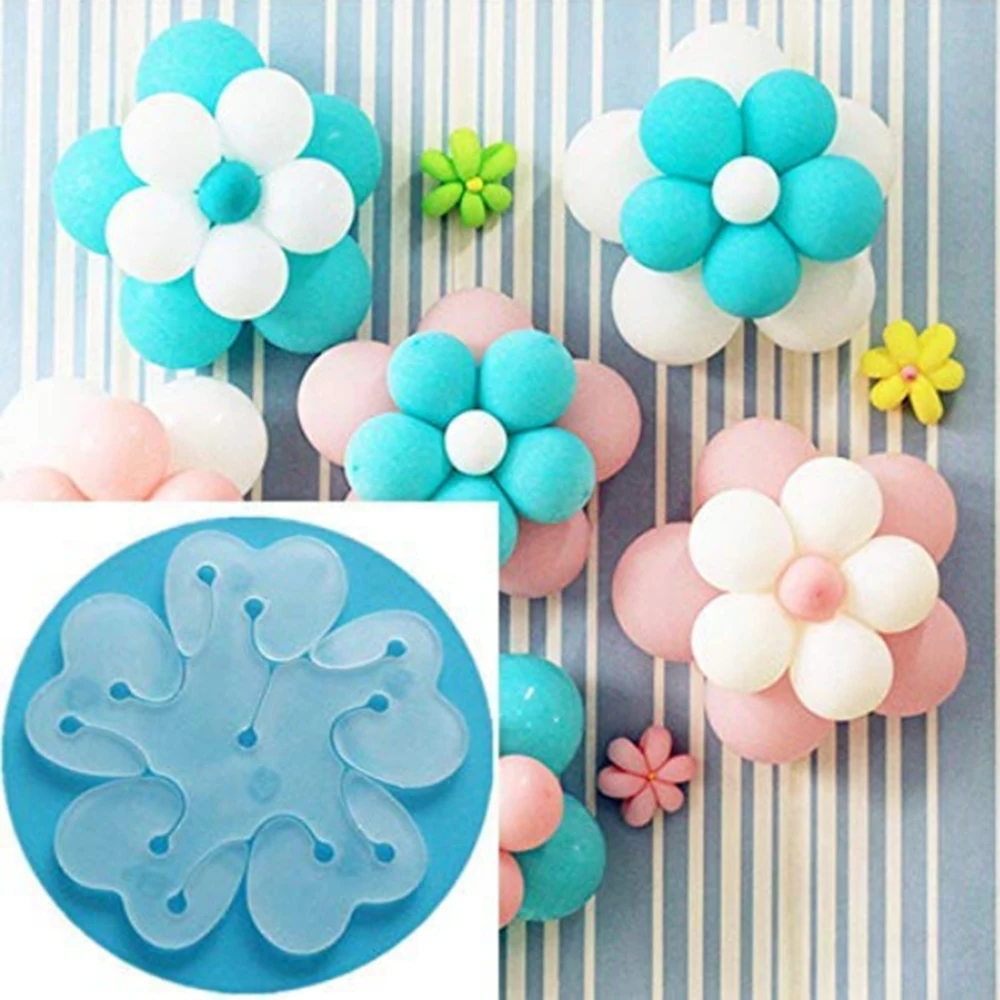 5 in 1 Snowflakes Balloon Seal Clips single layer plum clip petal shape balloon birthday wedding room layout sealing | Дом и сад