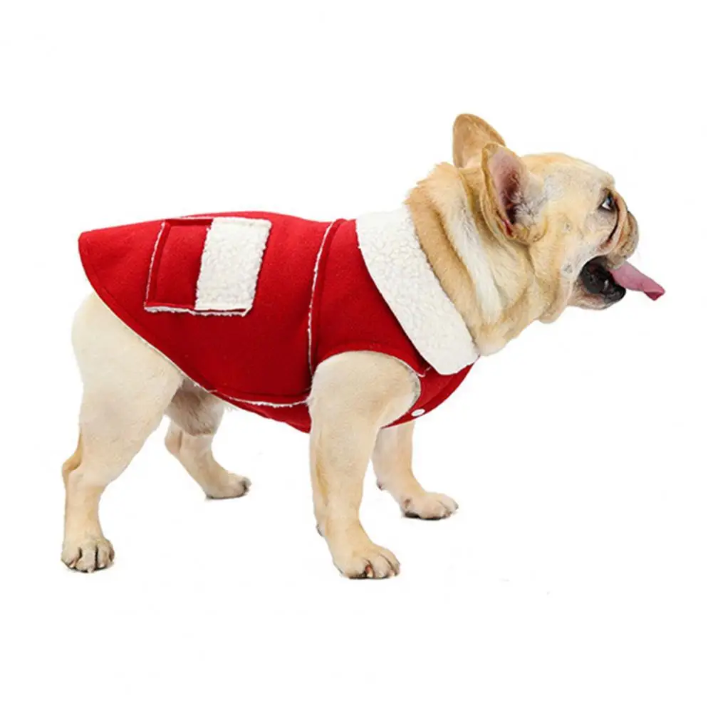 

Stylish Pet Coat Lapel Collar Easy-wearing Pet Vest Pet Dog Sleeveless Coat