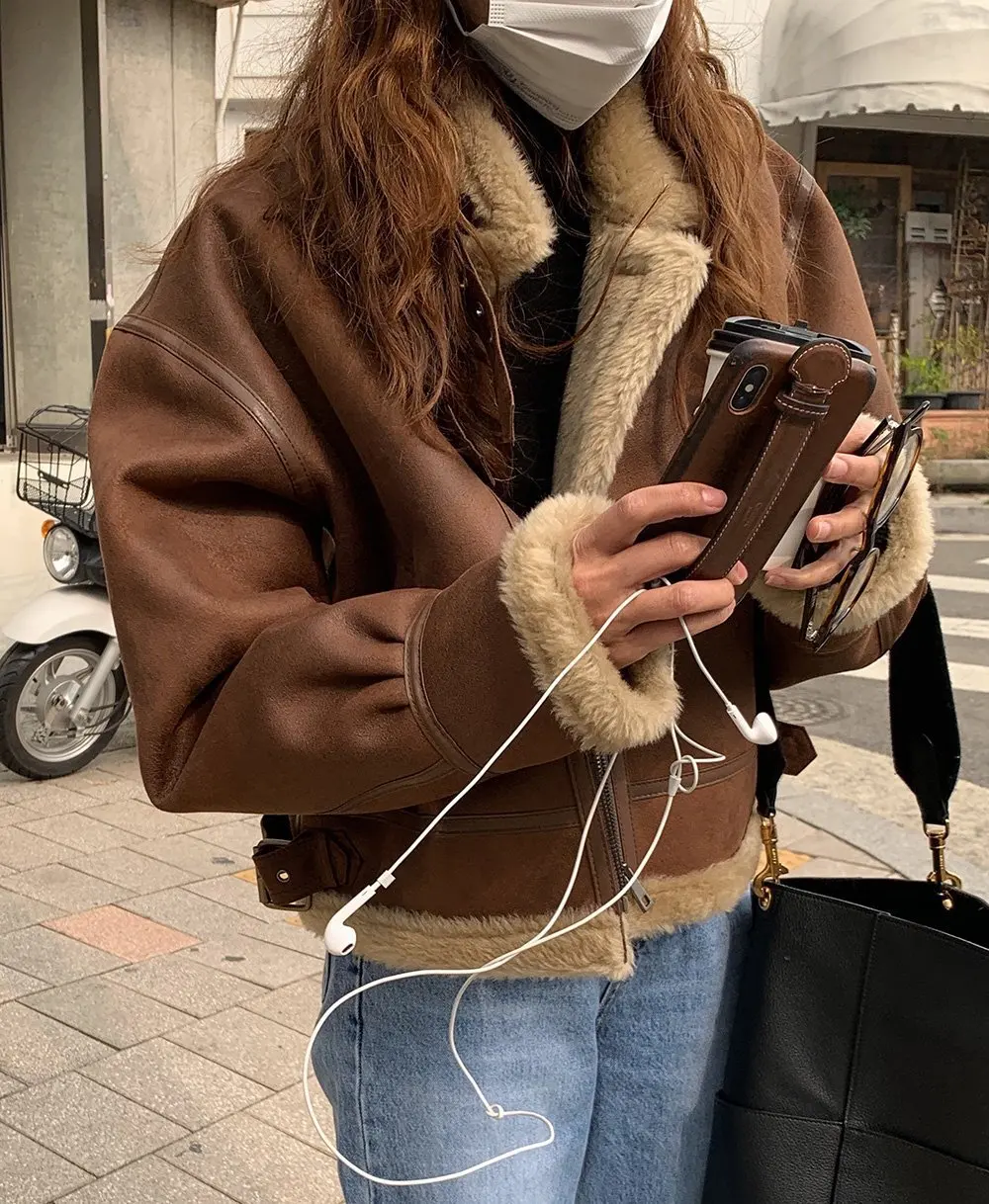

Осенне-зимняя новая Корейская Меховая куртка Dongdaemun в западном стиле