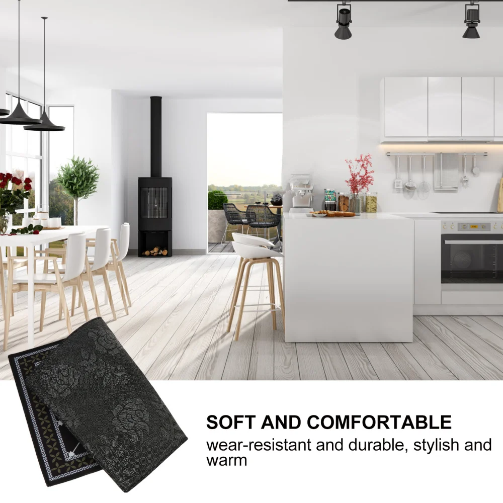

Polyester Floor Mat Floor Pad Water Absorbent Bathroom Carpet Home Decor