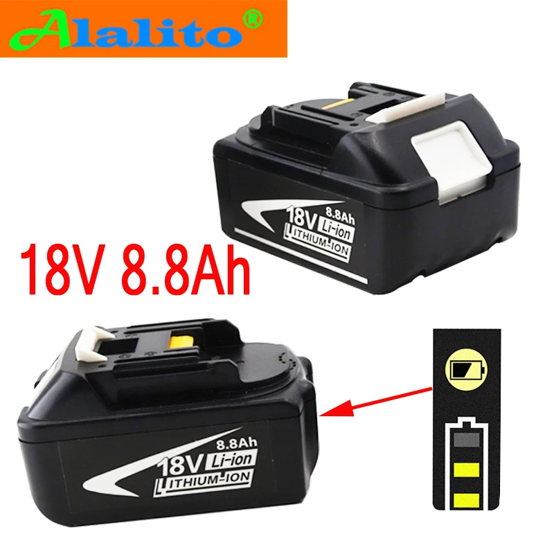 2020 оригинал для Makita 18V 8800mAh 8.8Ah перезаряжаемые электроинструменты батарея со
