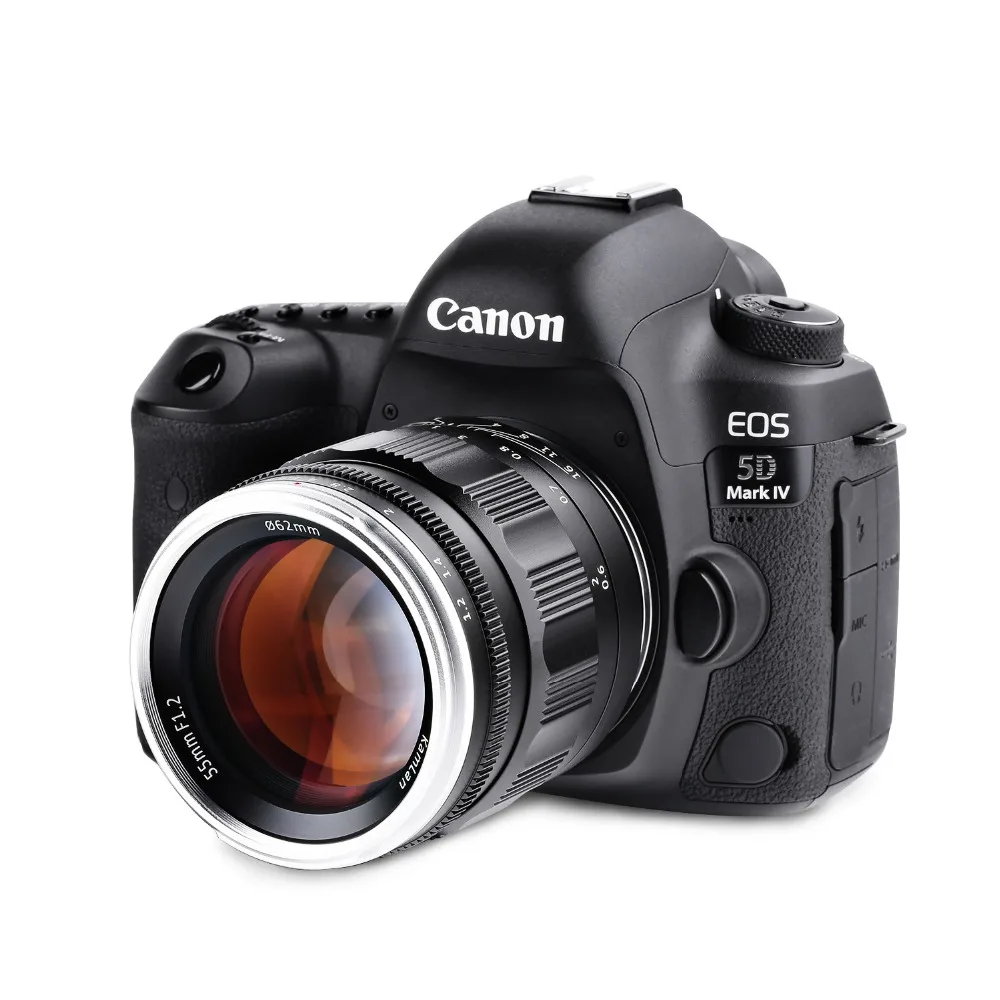 Kamlan 55 мм f1.2 Большая диафрагма ручной фокус Prime фиксированные линзы полная Рамка для sony для Canon для Nikon