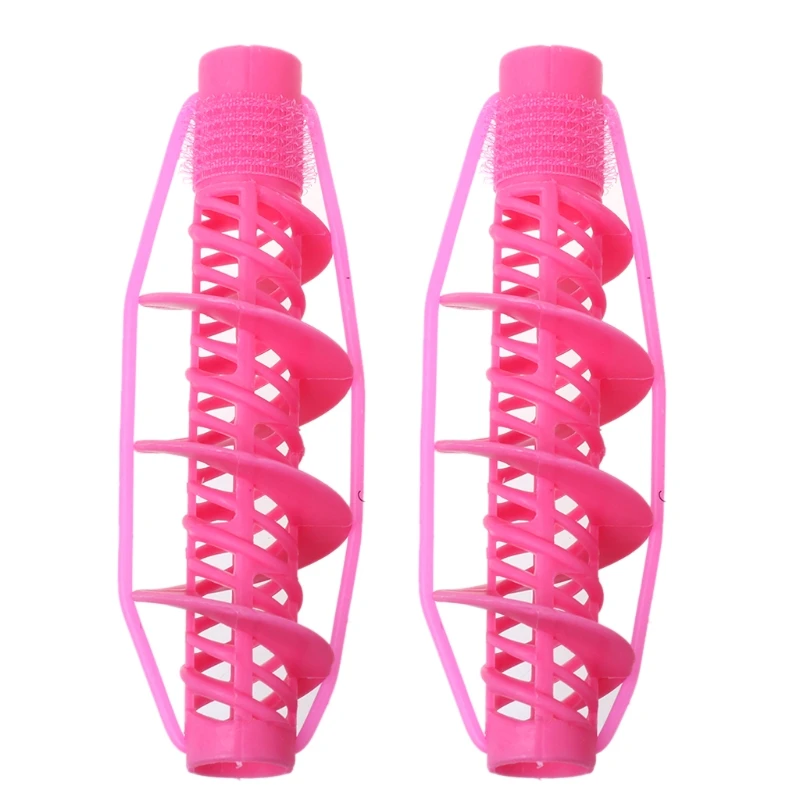 

2Pcs Hair Curlers Rollers Magic Spiral Curling DIY Hairstyle Tools Salon Beauty