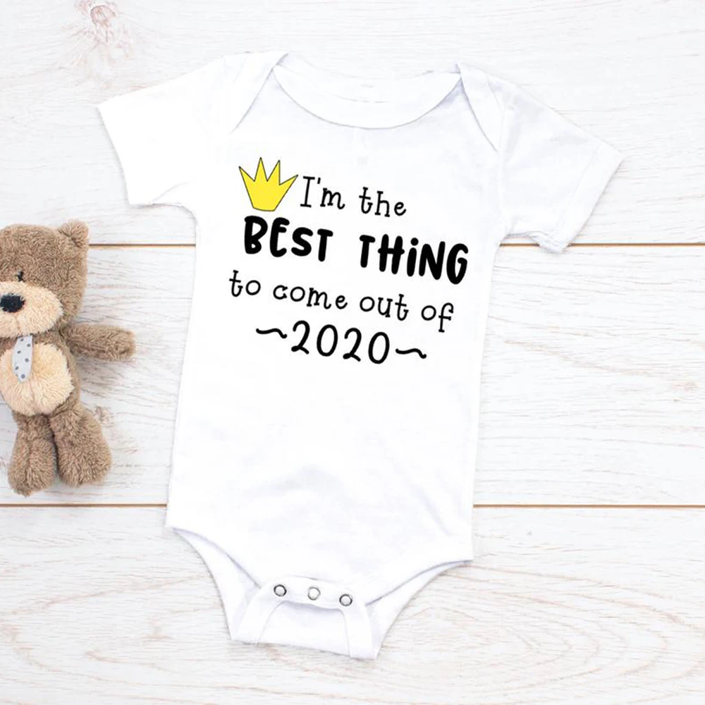 

Custom Pregnancy announcement Baby Clothes Baby Shower Gifts The Best Thing To Come Out Of 2020 | Quarantine Baby