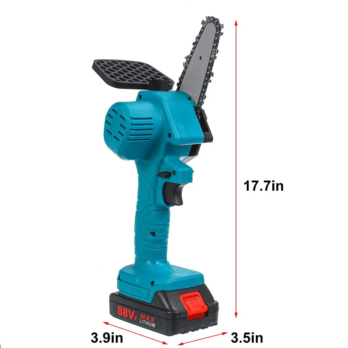 Электрическая цепная пила 88VF миниатюрный садовый инструмент с 2 аккумуляторами