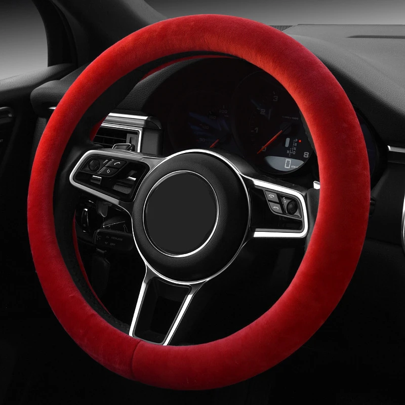 Женский чехол на руль черный/серый/бежевый/коричневый/желтый | Автомобили и