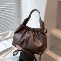small crossbody messenger bag with short handle for women 2021 pu leather high quality luxury brand handbag shoulder purses