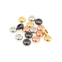 10pcs brass gold ring stopper spacer beads round wheel connectors for diy beads for jewelry making