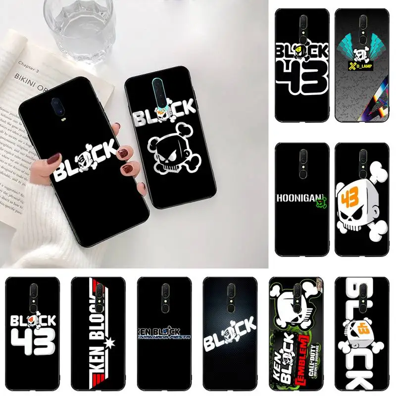 

YJZFDYRM Ken Block racing DIY phone Case cover Shell For Oppo A5 A9 2020 A5S Reno2 z Renoace 3pro Realme5Pro