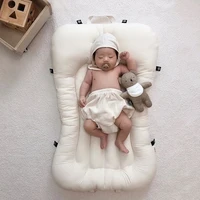 8055cm baby crib newborn bionic bed foldable travel toddler pressure proof portable bed nursery carrycot cotton mattress