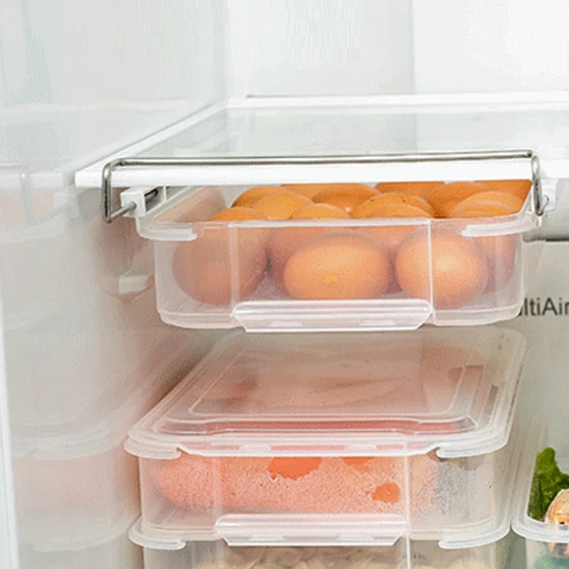 

LIXF Refrigerator Storage Box Drawer Type Refrigerator Organizer Food Fresh-Keeping Classified Container Fridge Shelf Holder Pla