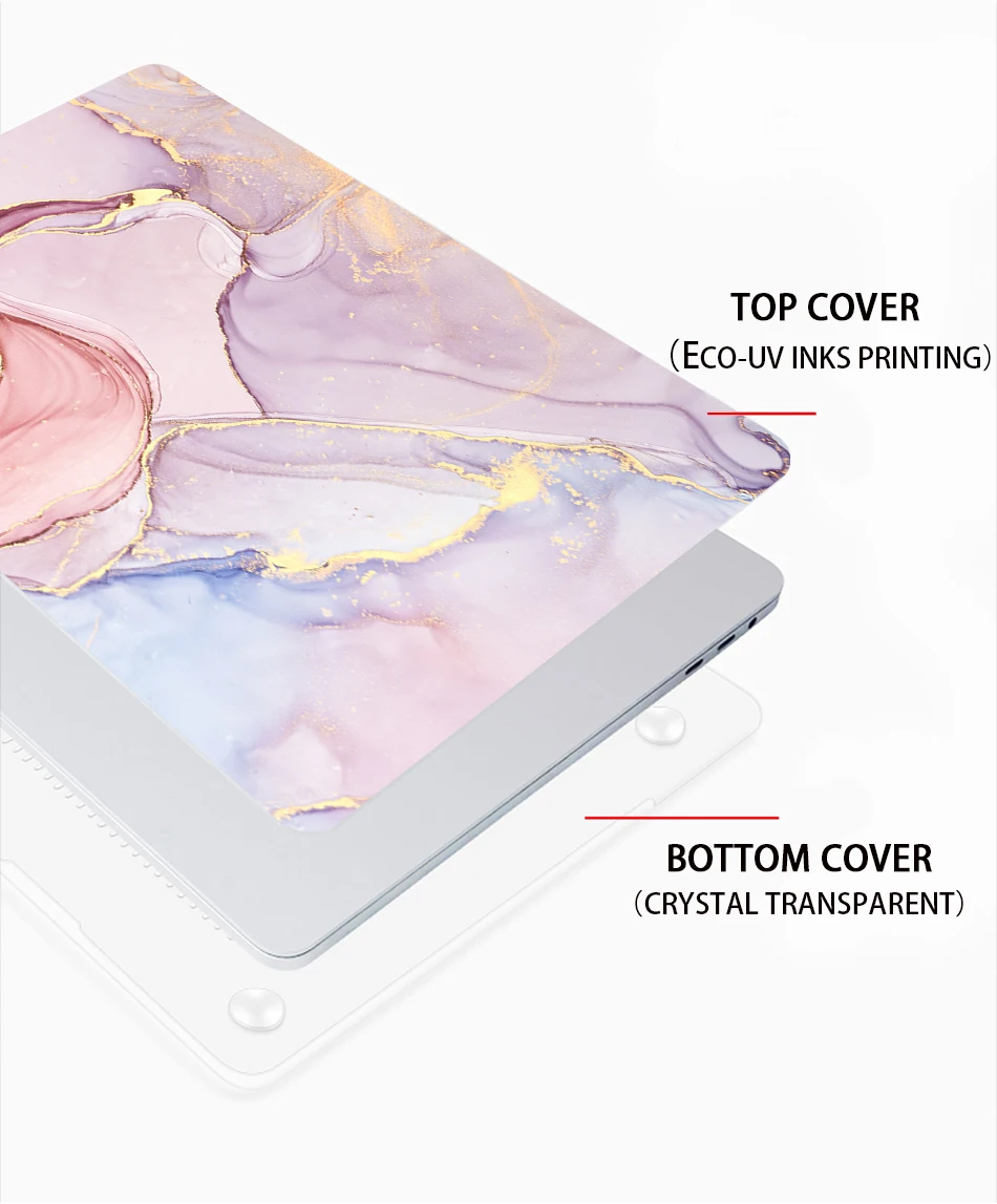 MTT мраморный чехол для Macbook Air Pro retina 11 12 13 15 16 дюймов, чехол для ноутбука mac book Pro 13,3 15,4 с сенсорной панелью