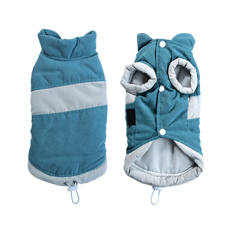 Одежда для домашних животных куртки собак с хлопковой подкладкой теплая