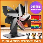 5-лопастная Рабочая деревянная горелка, тихий экологичный обогреватель, домашнее эффективное распределение тепла