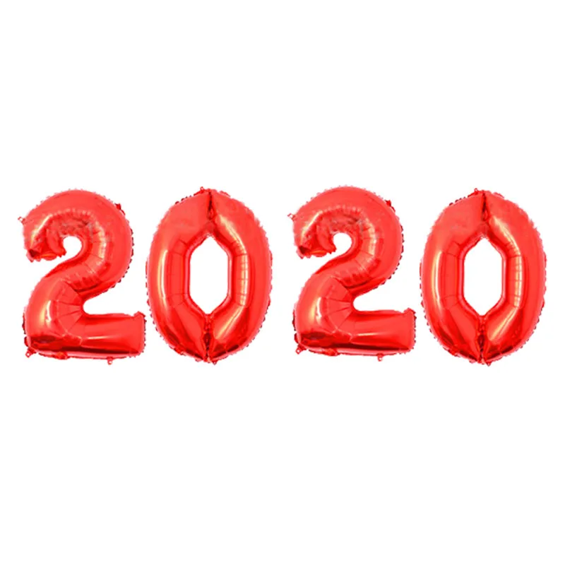 32 дюймовые шары из фольги с цифрами 2020 новогодние украшения рождественские 16