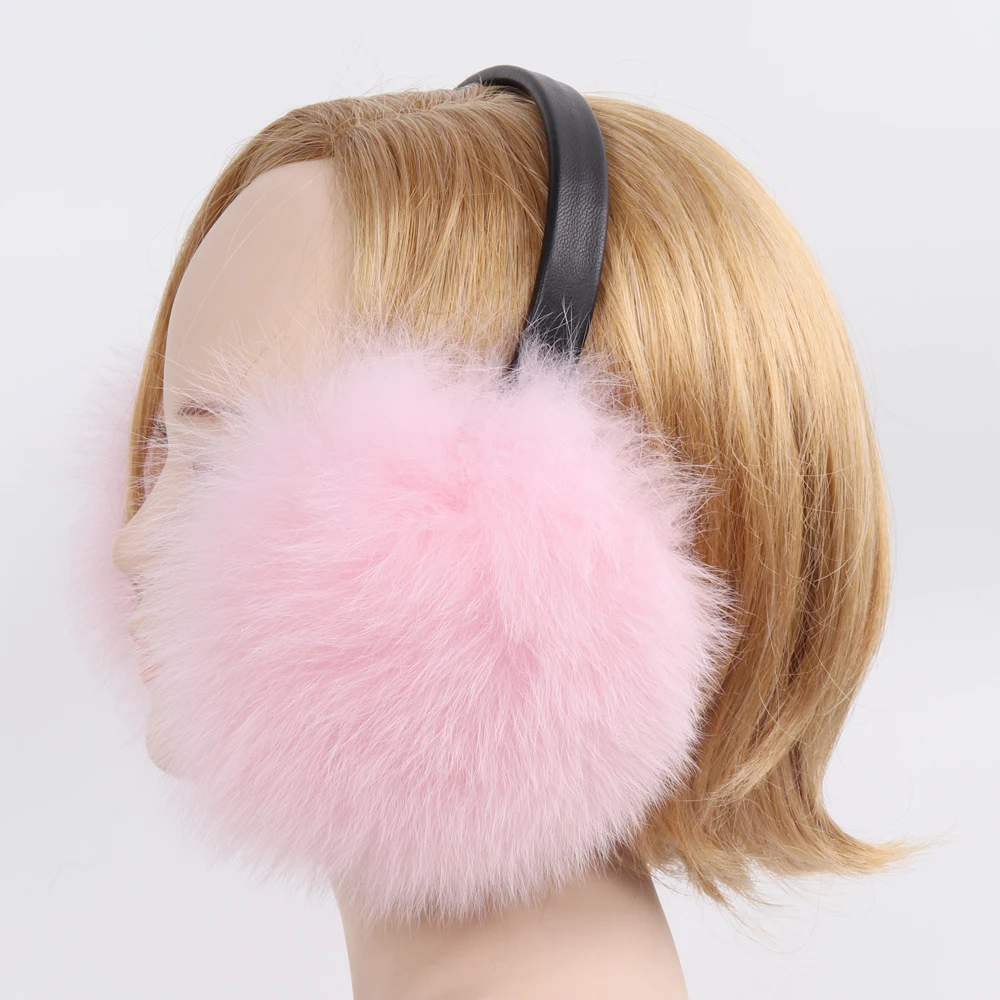 Новое поступление женские плюшевые наушники из натурального Лисьего меха зимние