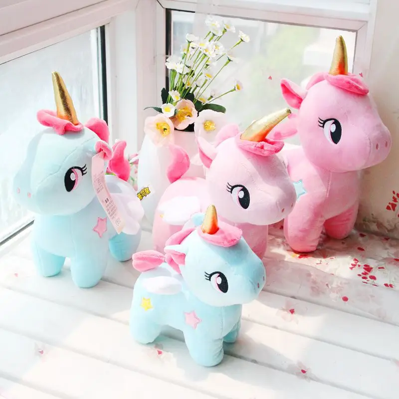 10 / 20 см мягкий Одиночный луч кулон детская игрушка поддельный Единорог Подушка