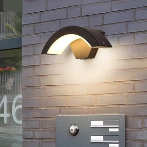 Настенный светильник с датчиком движения PIR, современный настенный светильник светодиодный влагостойкий светильник для крыльца, IP65 водонепроницаемое Освещение для дома и сада светильник ing